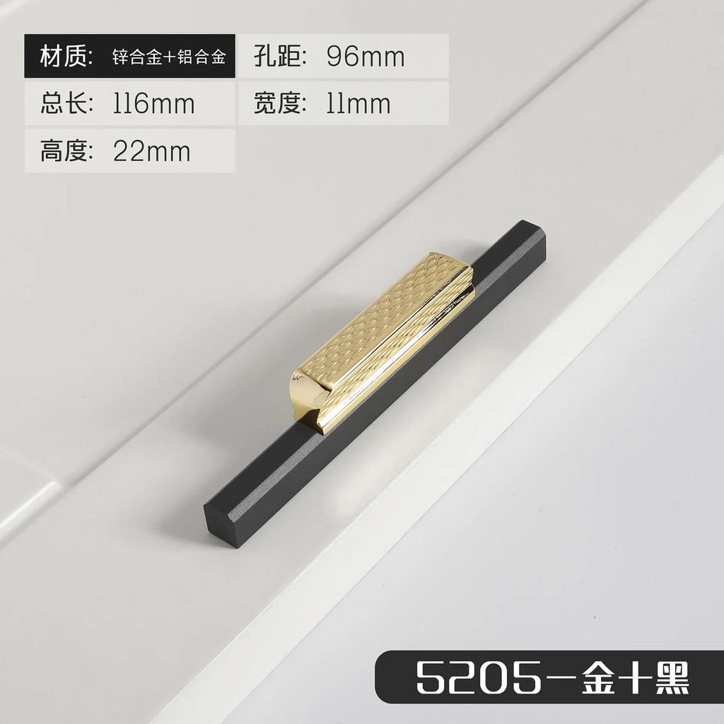 Schwarz und Gold Kreativ Nordisch Kleiderschrank Türgriff Schublade Schrank Weinschrank Möbelbeschläge Türgriff