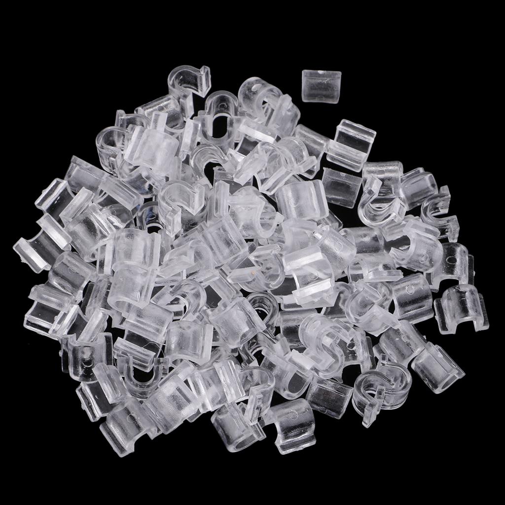 100pcs Space Beads Loose Clear Rubber Pearl Base Square 8x9x12mm