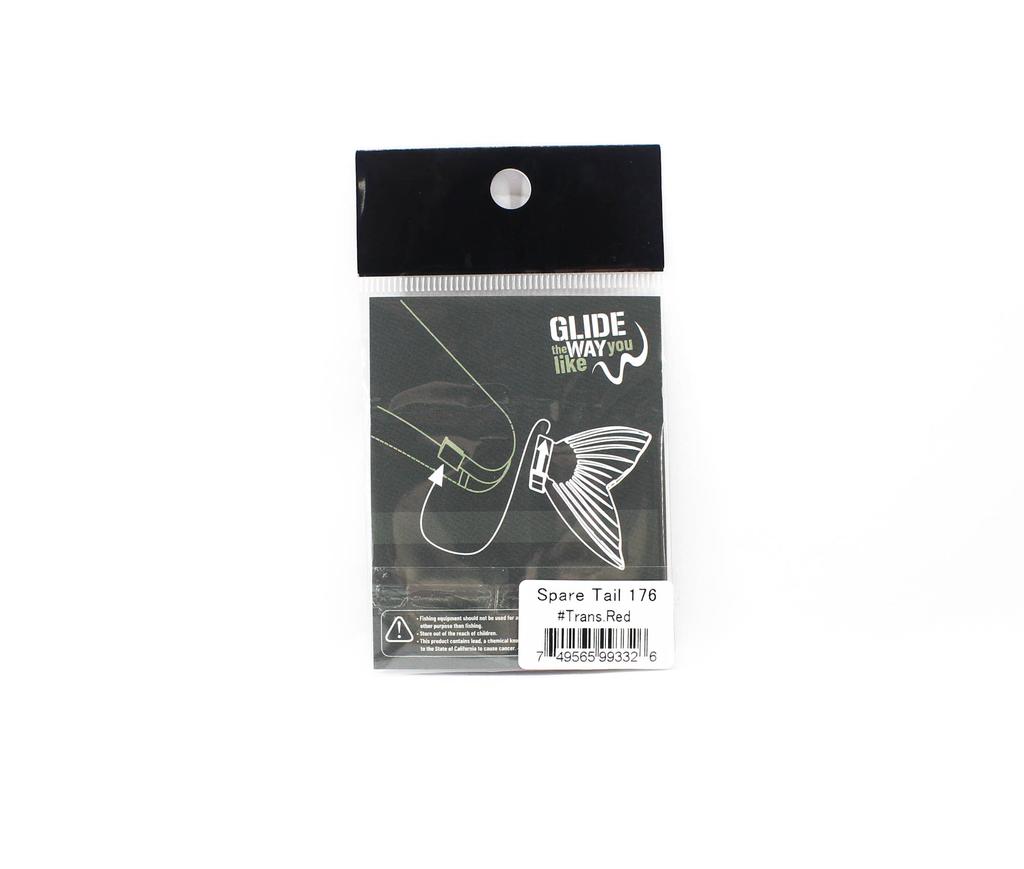Glideway 176 Swimbait Spare Tail Transparent Red (3326)