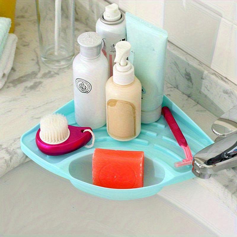 Kitchen Sink Corner Drain Basket Shelf Fruit Vegetable Drain Basket Sink Drain Rack Sponge Holder Organizer Kitchen Accessories
