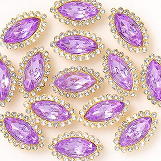 Hand-Sewn Rhinestone Sunflower Crystal Clasp DIY Clothing Accessory