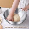 3 Stück/Set Edelstahl Salatschüsseln Ei Mehl Rührbecken Obst Nudelbehälter Für Küchengeschirr Backwerkzeug