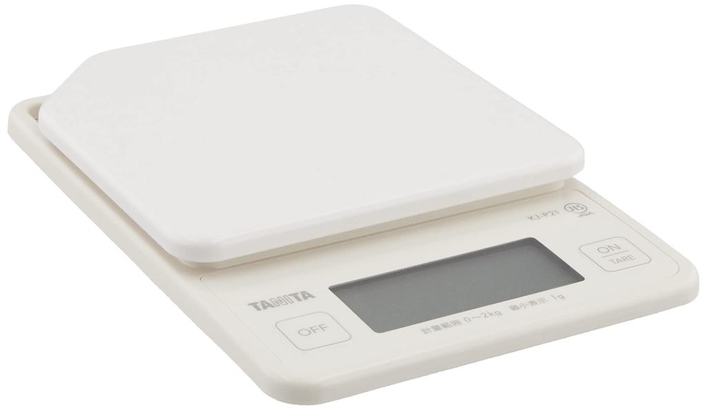 Tanita Digital Cooking Maximum Capacity Minimum Display 1g Scale, Ivory, 2kg,