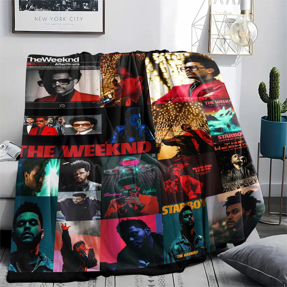 1 Pezzo Coperta in Flanella con Stampa The Weeknd, Alta Qualità Confortevole per Tutte le Stagioni, Arredamento per la Casa, Calore e Comfort, Perfetta per Regali