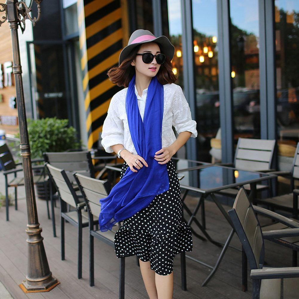 Women Men Beach Scarves Neck Bandana Wrap Hijab Pashmina Shawls Scarf