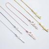 Custom Name Long Pendant Earrings Personalized Chains Ear Studs Custom Stainless Steel Letter Name Earrings Wedding Gifts