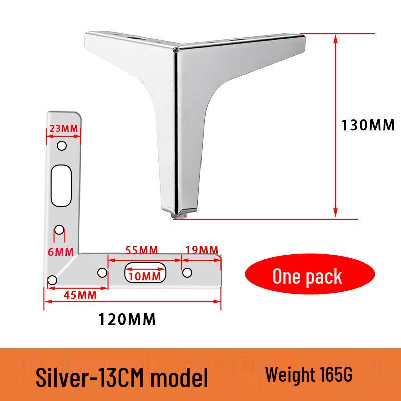 Metal Furniture Feet for Sofas, Coffee Tables, Cabinets, Beds, and Drawers