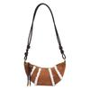 Autumn and Winter Maillard Retro Matte Plush Small Bag Women's 2025 New Croissant Bag Versatile Messenger Dumpling Bag