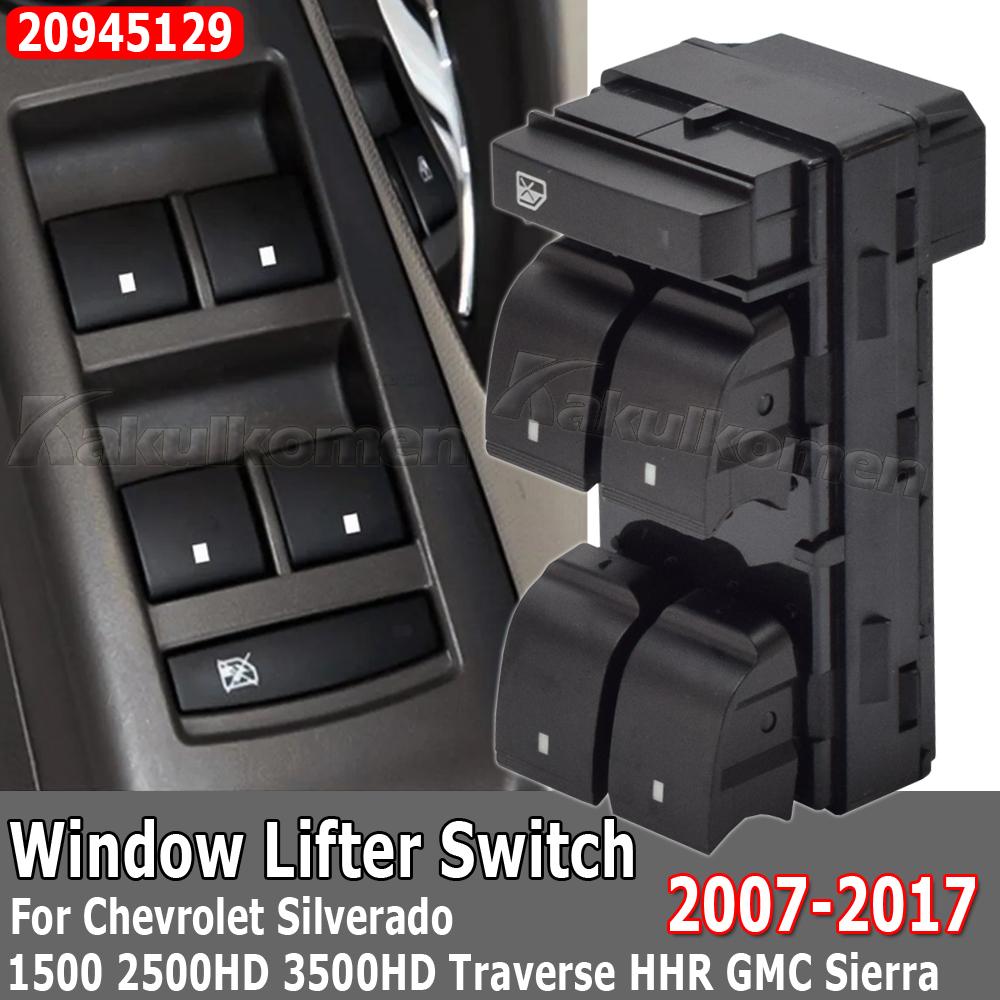 For GMC Acadia Sierra Yukon 2007-2012 For CHEVROLET Tahoe 1500 2500HD Electric Power Master Window Control Switch 20945129