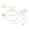 S925 Sterling Silver Bracelet Natural Freshwater Pearl Petals Baroque