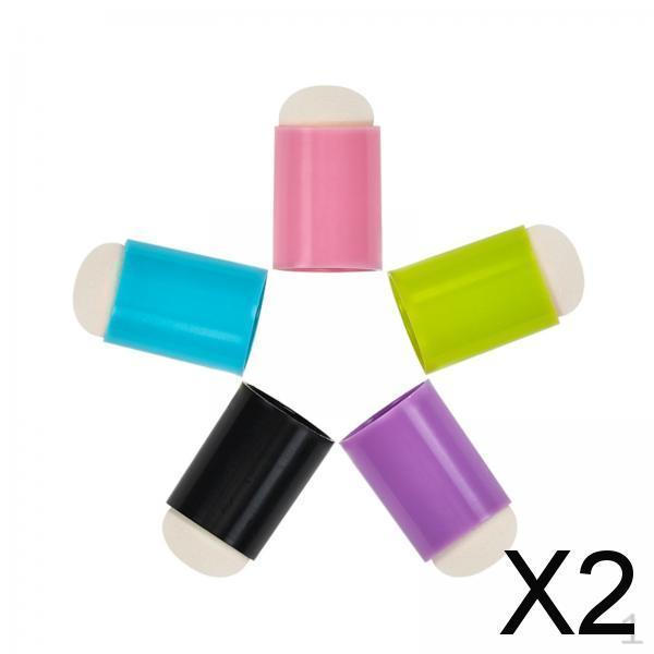 

2x Губка для рисования пальцами, губки-тампоны для чернил, поделок, рисования, 5 шт.