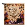 3d Faux Pearl Mosaic Art for Adults Halloween Kit, Cute Ghost Skeleton Painting Room Decor DIY 3D Craft Kit Adults, Fall Home Handmade Gift Lovers
