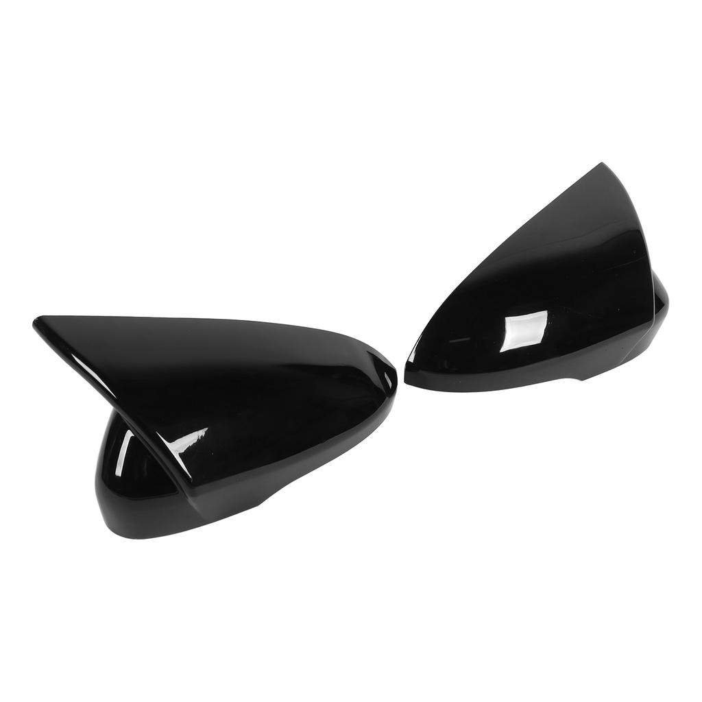 1 Pair Left Right Rearview Mirror Cover Trim Side Door Mirror Guard Replacement for Ford Mondeo 13‑20