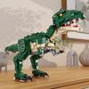 Non-Toxic 861Pcs Green Dinosaur Building Blocks Toys Model Tyrannosaurus Rex Assemble Puzzle Bricks Toy Sets For Kid Ornament Gifts