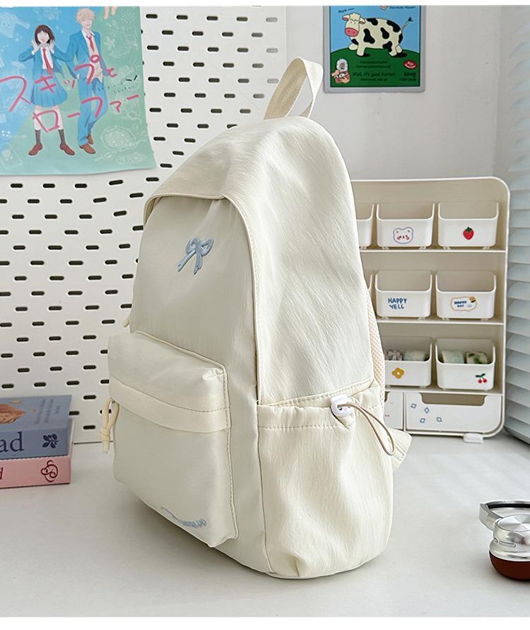 Japanese Style Girls' School Backpack: Versatile, Large Capacity, Fresh & Cute for Grades 3-6 & Junior High.