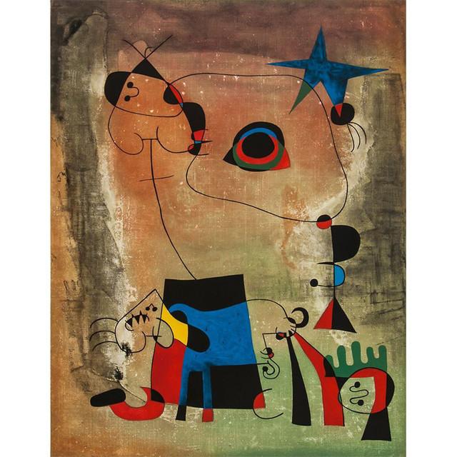 Joan Miro Surrealismus Umělecké Plakáty a Reprodukce Obrazy na plátně Obrazy na zeď Moderní Abstraktní Dekorativní Home Decor Bez rámu