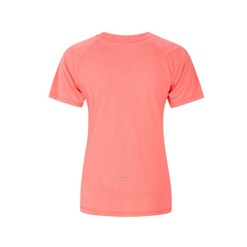 Asics Reflective Logo Running Moisture-Wicking Quick-Dry Short Sleeve T-Shirt Women Tops Red 2012D247-700