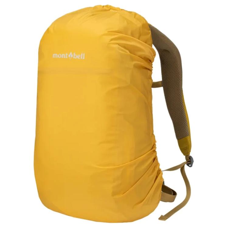 MONTBELL Garwhar 15L Daily Hiking Zipper Closure Nylon Outdoor Hiking Bag Backpack Regular Unisex Couple Yellow