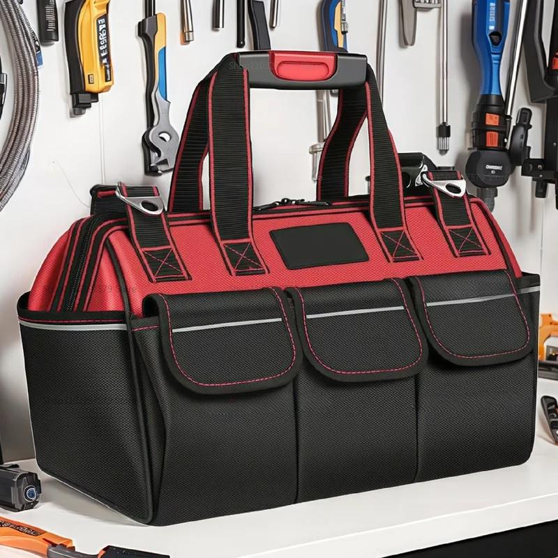 

Сверхпрочная сумка для инструментов электрика из ткани Оксфорд 1680D, водонепроницаемый органайзер для гаечных ключей, многофункциональная рабочая сумка для хранения для подрядчиков 18 in