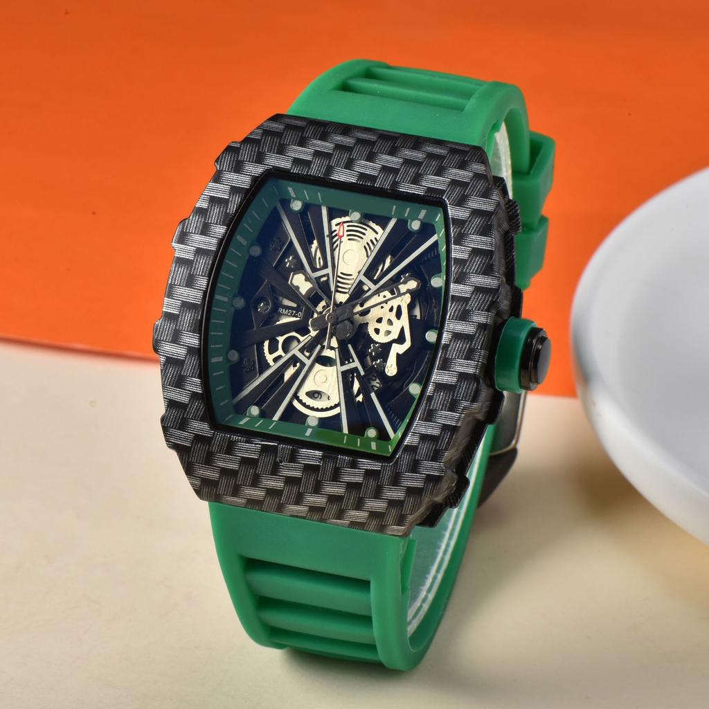 Richard Barrel Quartz Watch Male Student Trend Single Calendar Men's Hand Watch Quartz Watch