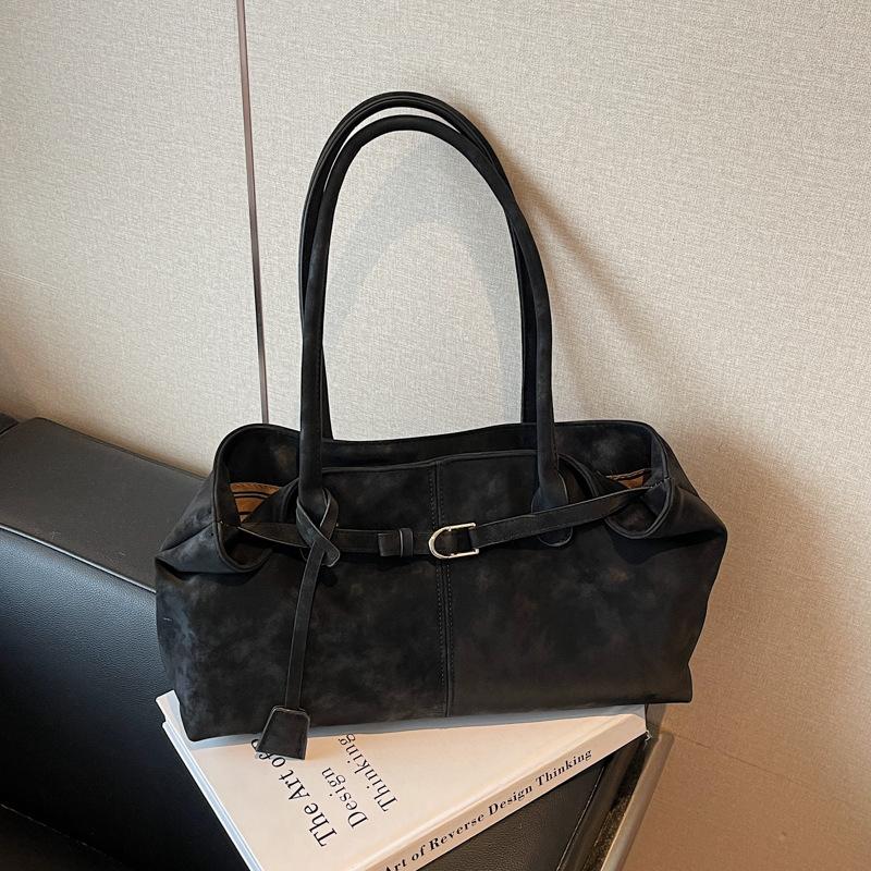 Autumn and Winter Retro Large-capacity Commuter Tote Bag Women's Bag New Fashion Shoulder Underarm Bag Handbag