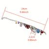 Men's and Women's Couple Bracelet Watch Colorful Glass Bracelet Cartoon Internet Celebrity Length Adjustable