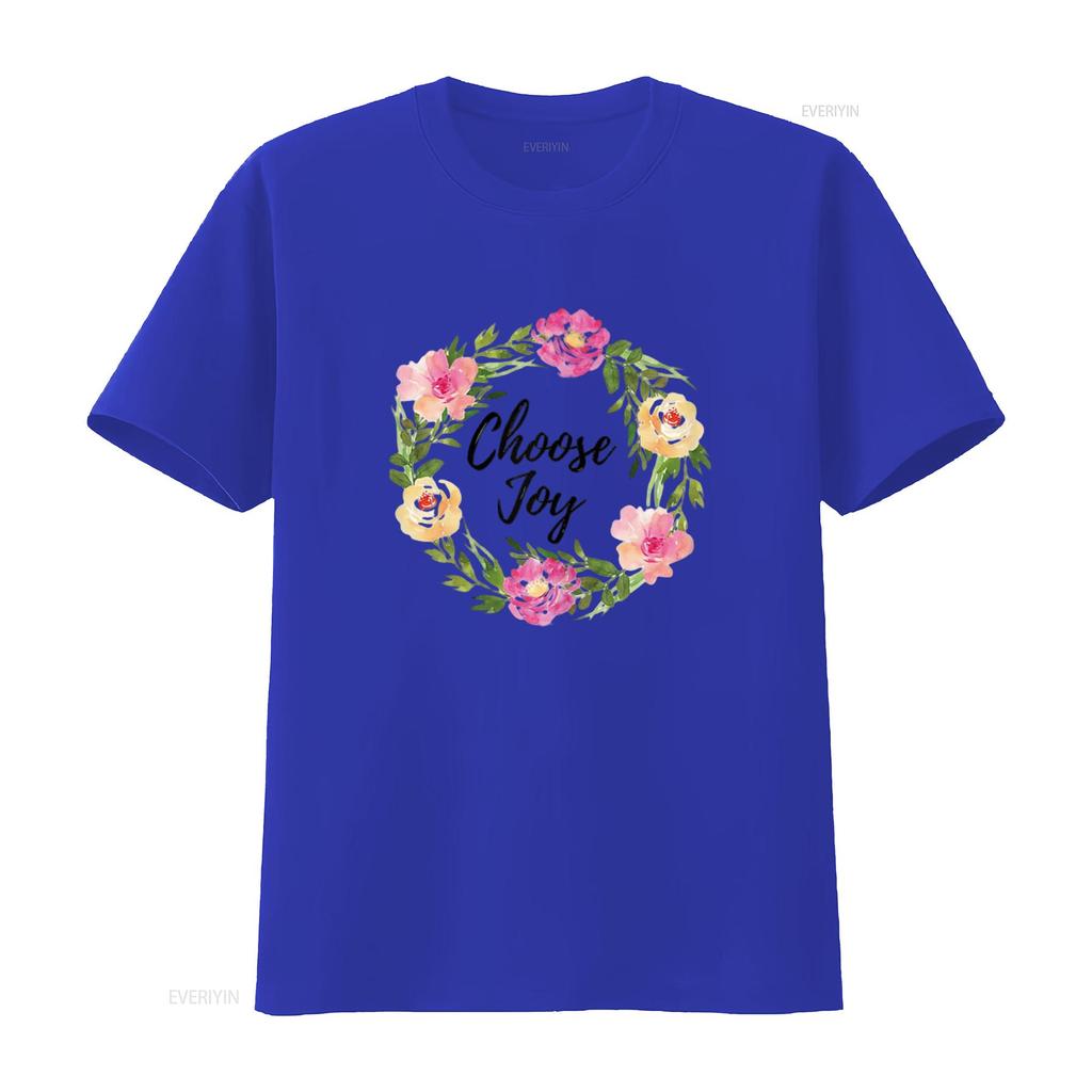 Choose Joy T Shirt To Remind Us Be Joyful vintage Washed Soft Versatile Unisex graphic Stretched designer clothes Casual