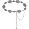 WAYLIT Western-Concho-Belt-Women Cowgirl-Metal-Belts Vintage Chain Belt