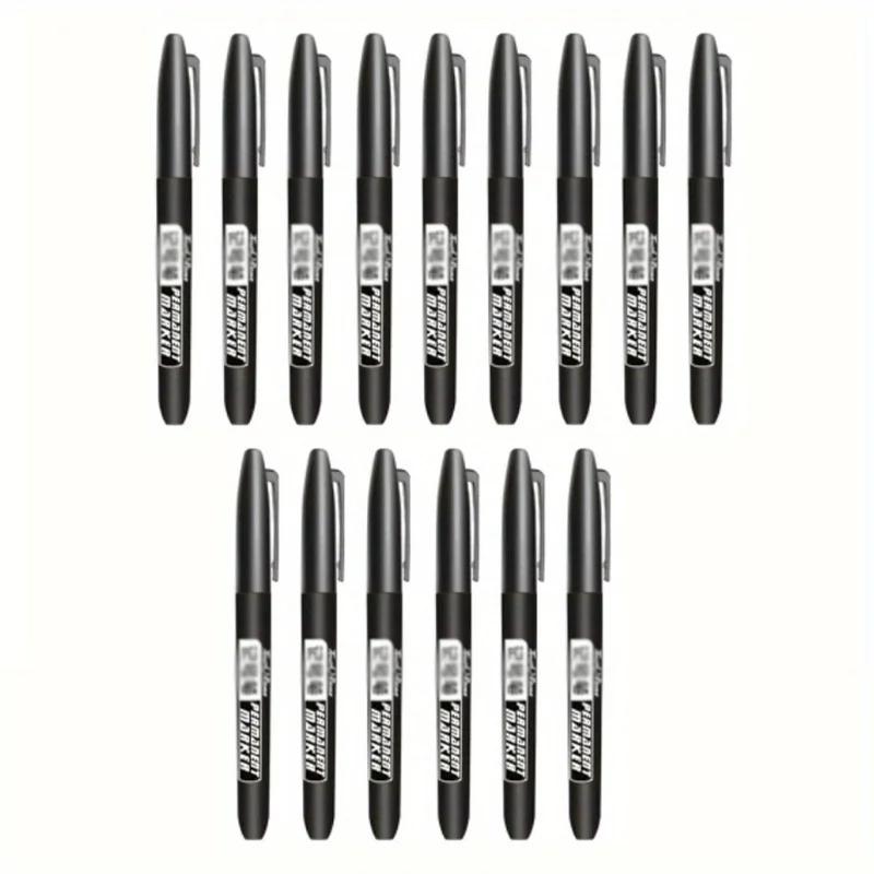15Pcs 1.5mm Permanent Marker Color Art Marker Fine Point Waterproof Ink Fine Nib Bold Nib Black Blue Red Ink Paint Marker