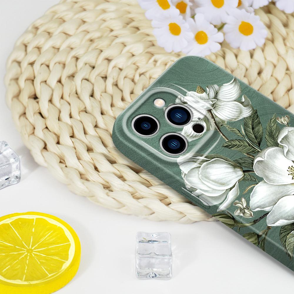 Gorgeous Magnolia Phone Case For iPhone 13 12 11 7 8 6 6S Plus Pro Max Mini X XS XR SE 2020 2022 Film Hard Cover