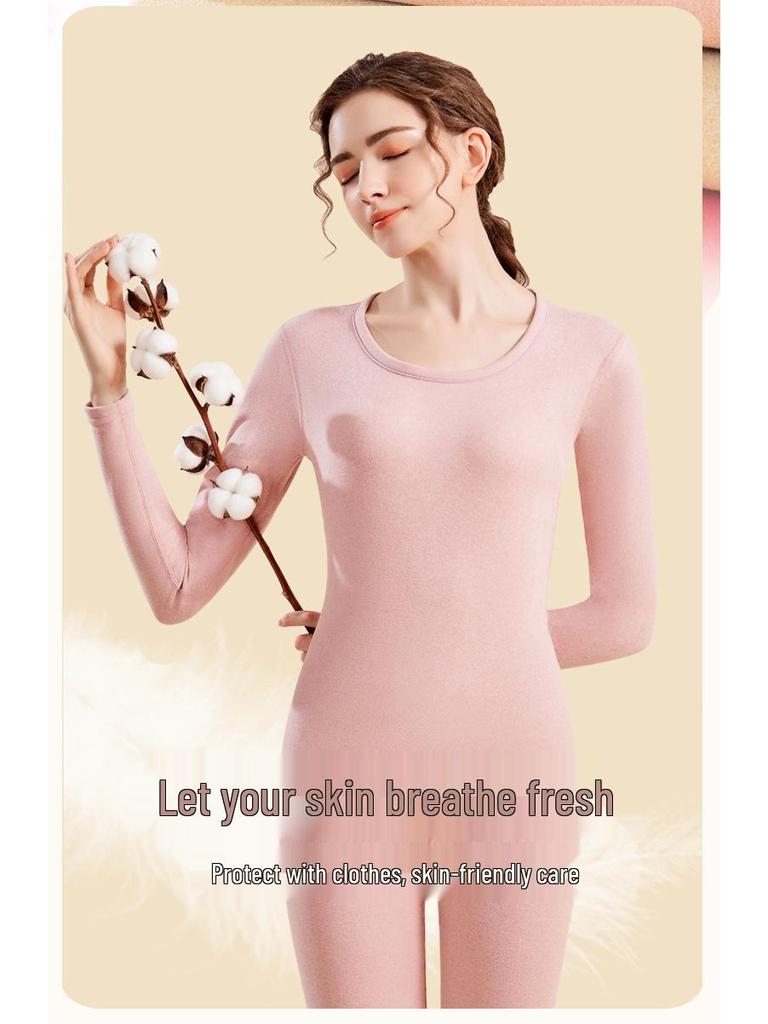 Mink Velvet Cashmere Silk Thermal Underwear Set for Men & Women - Autumn/Winter