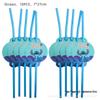 Blue Interstellar Stitch Party Decorations: Plates, Cups, Flags, Candy Boxes