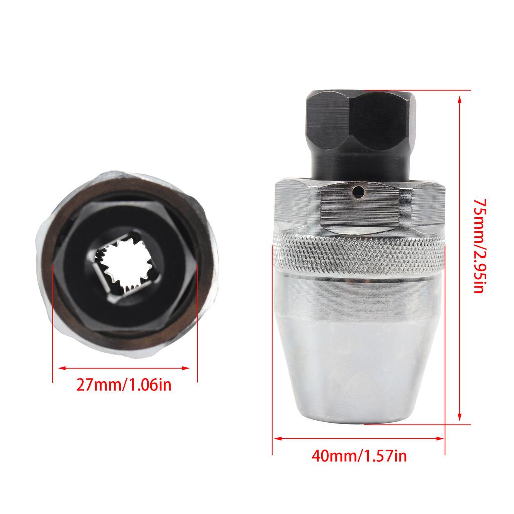 Motorcycle Damaged Bolt and Stud Extractor Repair Tool 3/8in Drive Stud Extractor Grips and Removes 1/4-Inch to 1/2-Inch Studs