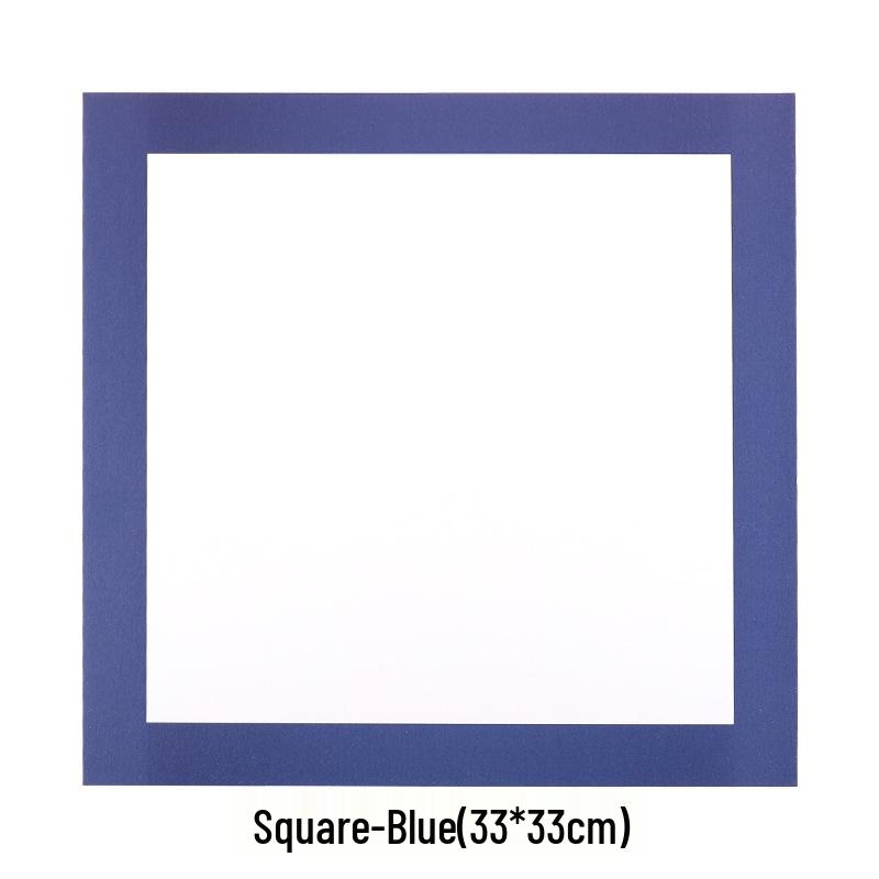 Children's Art Craft Cardstock: 20 Sheets of Colored, Thick, Square Paper with Round Borders