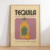 Meksykański Plakat Artystyczny Napoje i Lody Tequila Minimalistyczny Vintage Dekoracja Ścienna Druk na Płótnie Dekoracja Baru Domowego Idealny Prezent