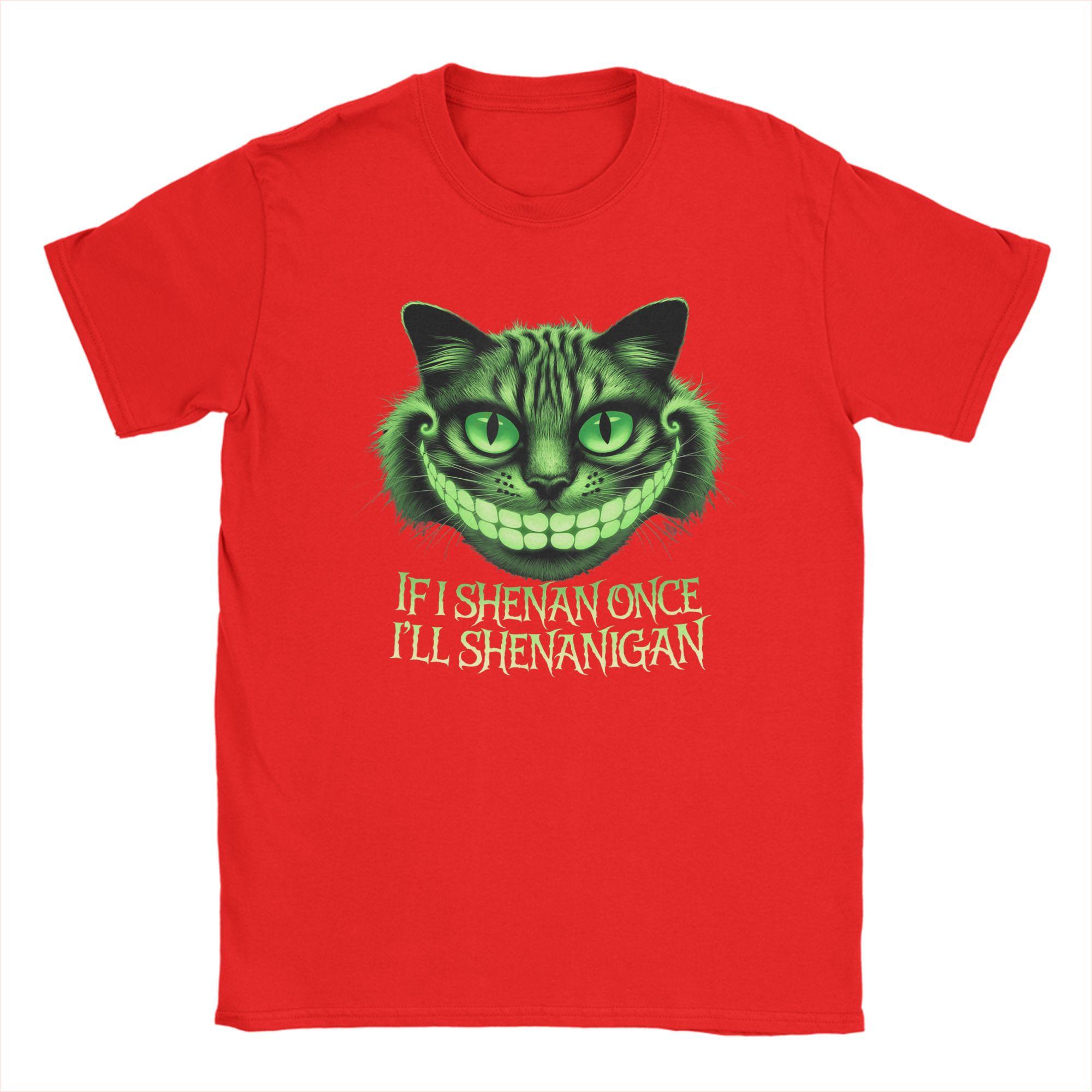 

If I Shenan Once Ill Shenanigan 100 Cotton TShirt For Men Summer Vintage T Shirts ONeck Harajuku Tees Oversize Custom Tops S