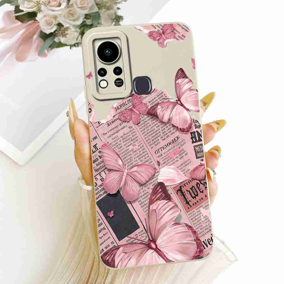 For Infinix Hot 11s X6812 X6812B Case Couple Cat Butterfly Soft Silicone Cover Casing For Infinix Hot 11s Hot11s Fundas Bumper