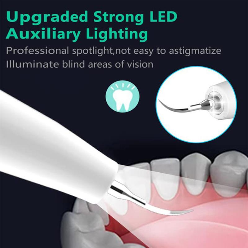 Ultrasonic Dental Scaler For Teeth Tartar Stain Tooth Calculus Remover Electric Sonic Teeth Plaque Cleaner Dental Stone Removal