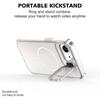 For iPhone 16e Case Compatible with MagSafe TPU+Acrylic Phone Cover with Lens Frame Kickstand
