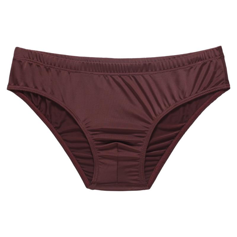 Men'S Briefs Sexy Ultra-Thin Transparent Panties Ultra-Thin Ice Silk Breathable Low Waist U Convex Pouch Lingerie Underpants