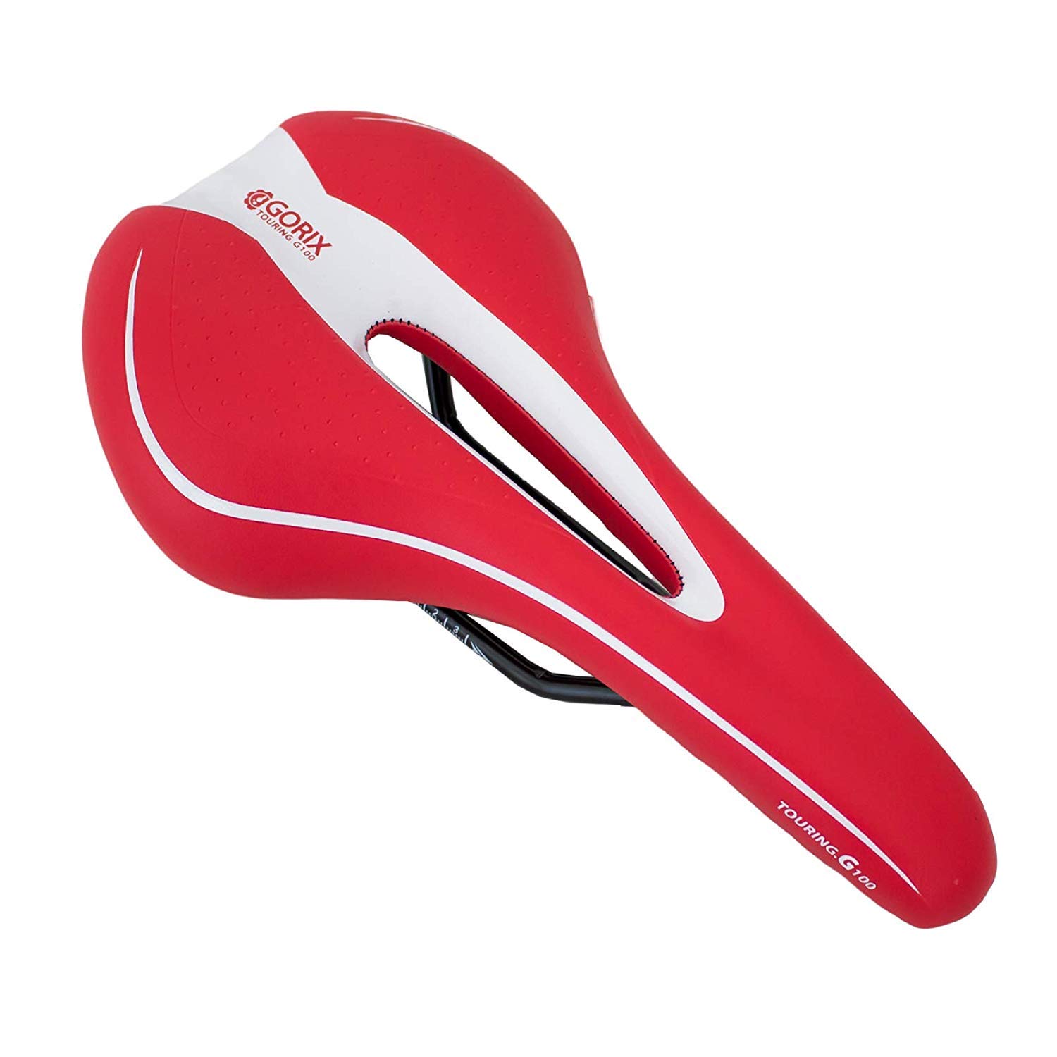 

GORIX Bicycle Memory Foam Saddle Soft Compatible with Road Mountain and Red x White [Thick Cushion, Type] Bikes, Bikes, More, GX-C19,