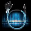12Gbps SFF‑8654 to 4 x Satas  Cable 38p Server Data Transmission Cable Connecting Line  Computer