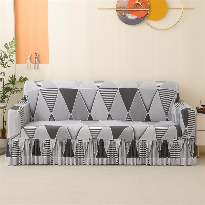 all-inclusive sofa Couch Cover with Skirt Durable Washable High Elastic Stretchable Easy Fit Universal Furniture Protector