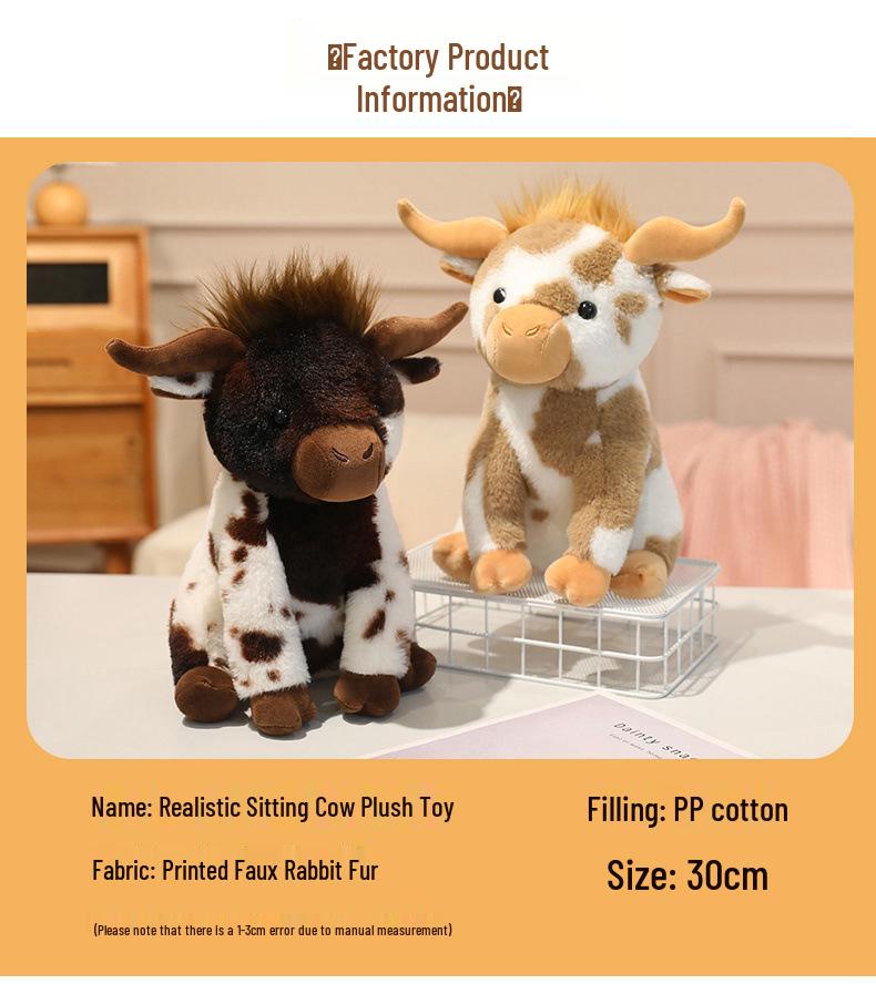 Children's Plush Soothing Milk Cow Doll – Soft Hugging Sleep Toy Gift