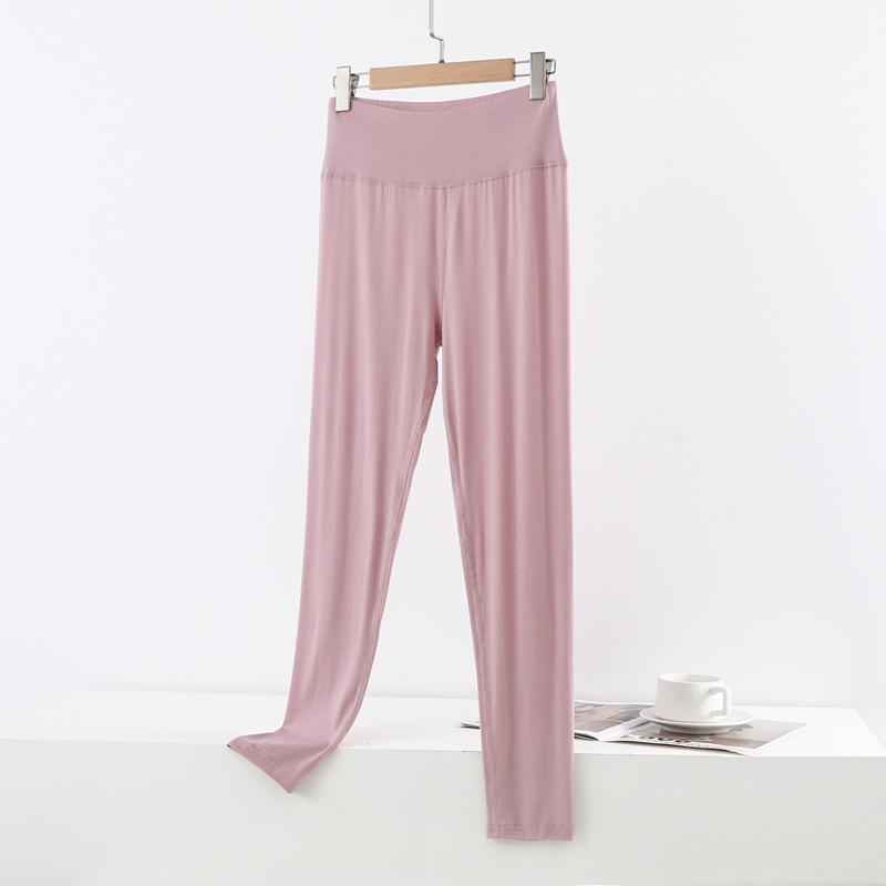High-Waisted Modal Pants for Women - Loose, Seamless, Plus Size, Perfect for Spring and Autumn