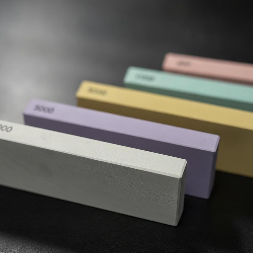 5 Pieces Rectangular Sharpening Whetstone Aluminum Oxide
