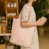 Lightweight Double-sided Bags Exquisite Cotton Linen Totes Portable Canvas Cloth Bags  Shopping