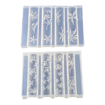 Multifuntional Nail Molds Nail Styling Mold Flower Theme Nail Accessories Moulds Suitable for Accessories Enhancement