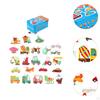Cartoon Puzzle Creativity Imagination Shape Matching Montessori Toy for Preschool Ages 3 4 5
