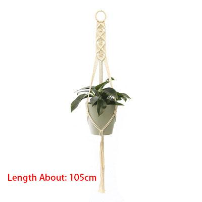 Handmade Macrame Plant Hanging Baskets Flowerpot Holder Balcony Courtyard Garden Wall Decoration Plant Hanger